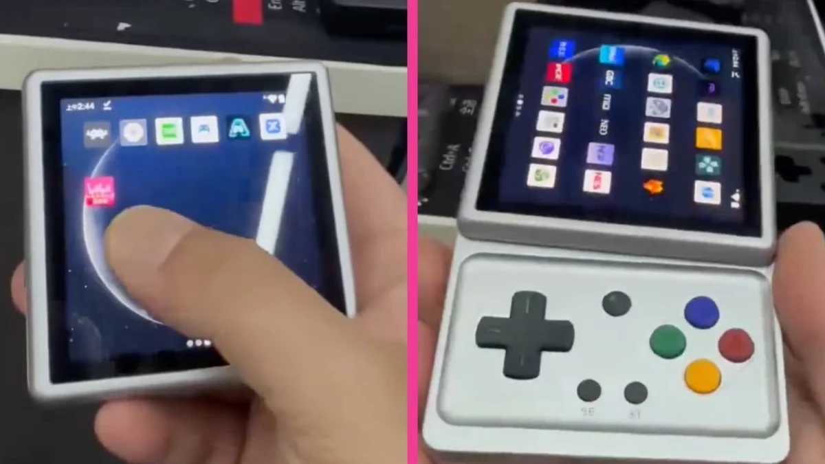 Anbernic Leak Reveals Retro-Inspired Rotating Handheld, Igniting Nostalgia for 2000s Mobile Design Era