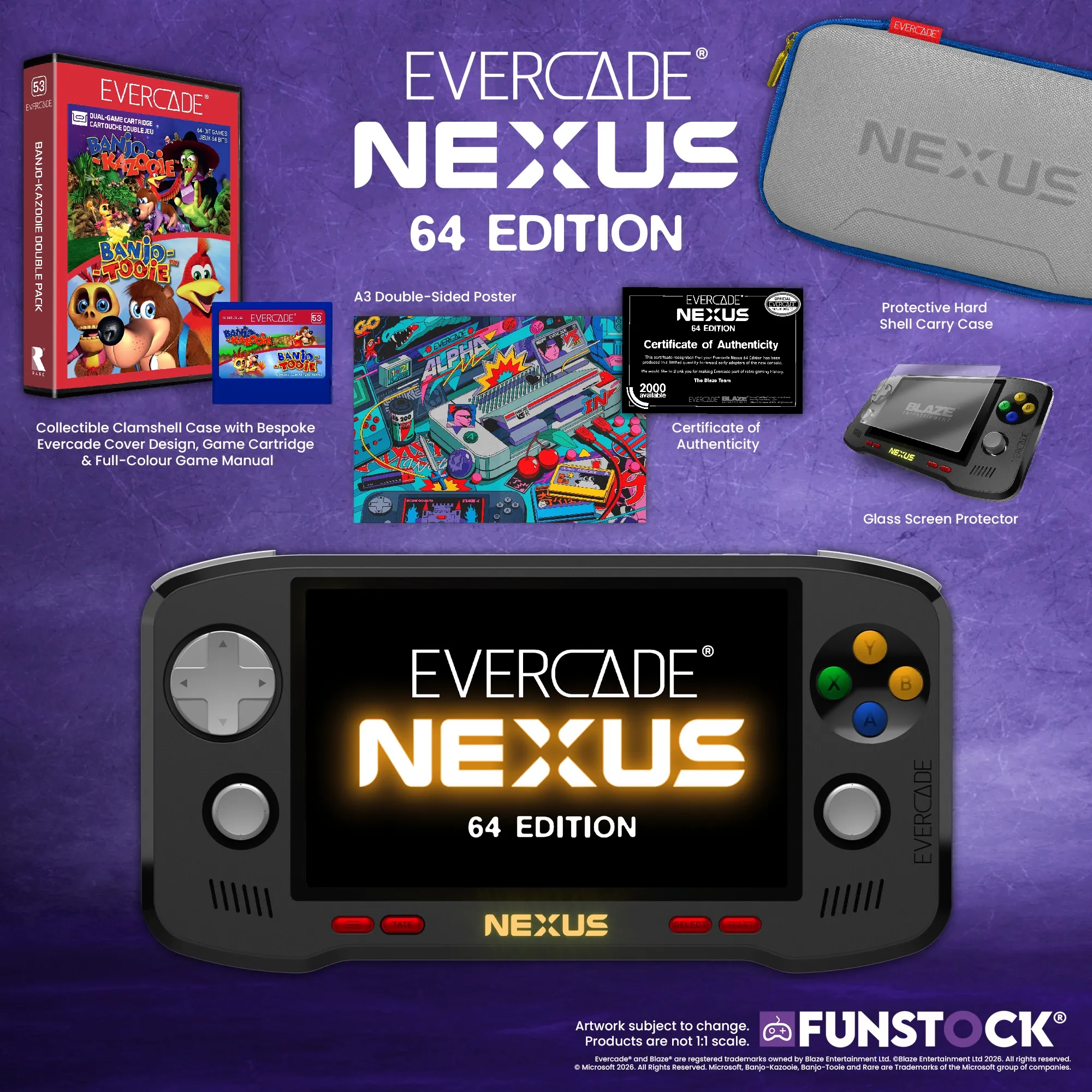 Evercade Nexus Launches with N64-Inspired Design and Banjo-Kazooie Bundle