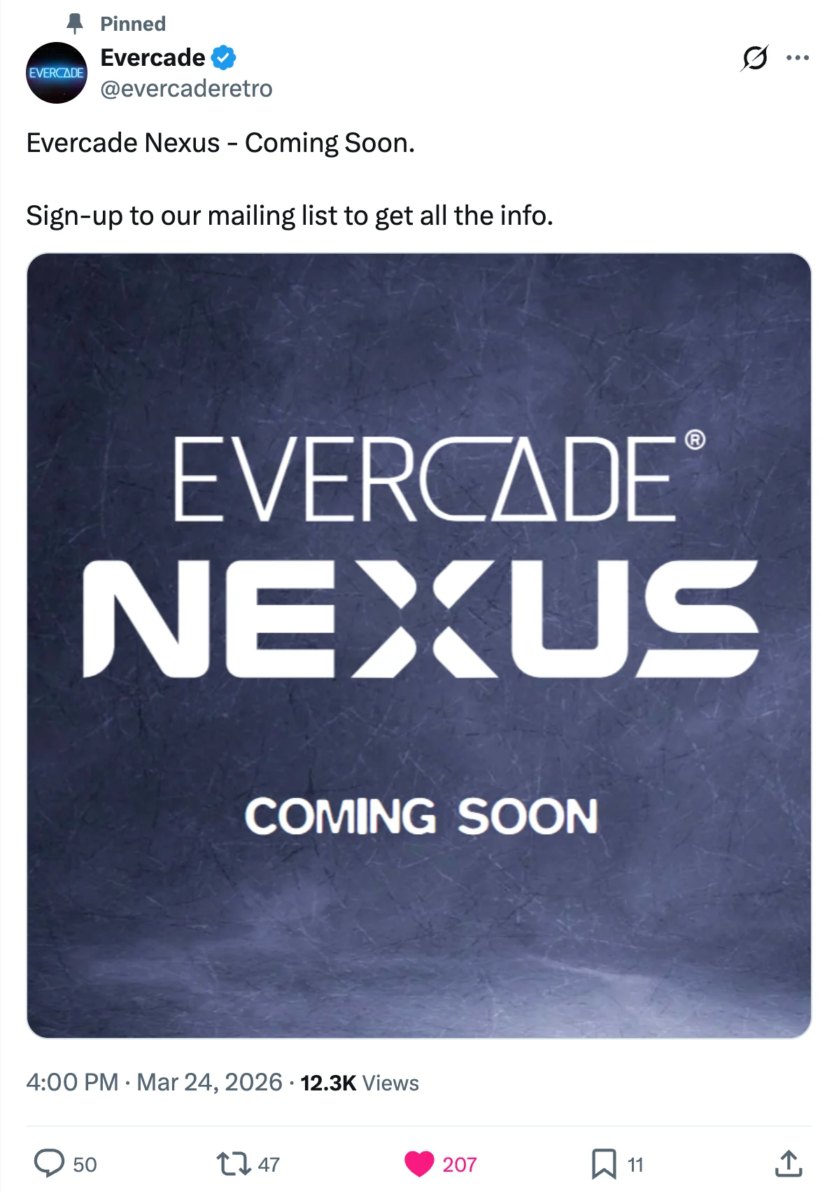 Evercade Teases New "Nexus" Console