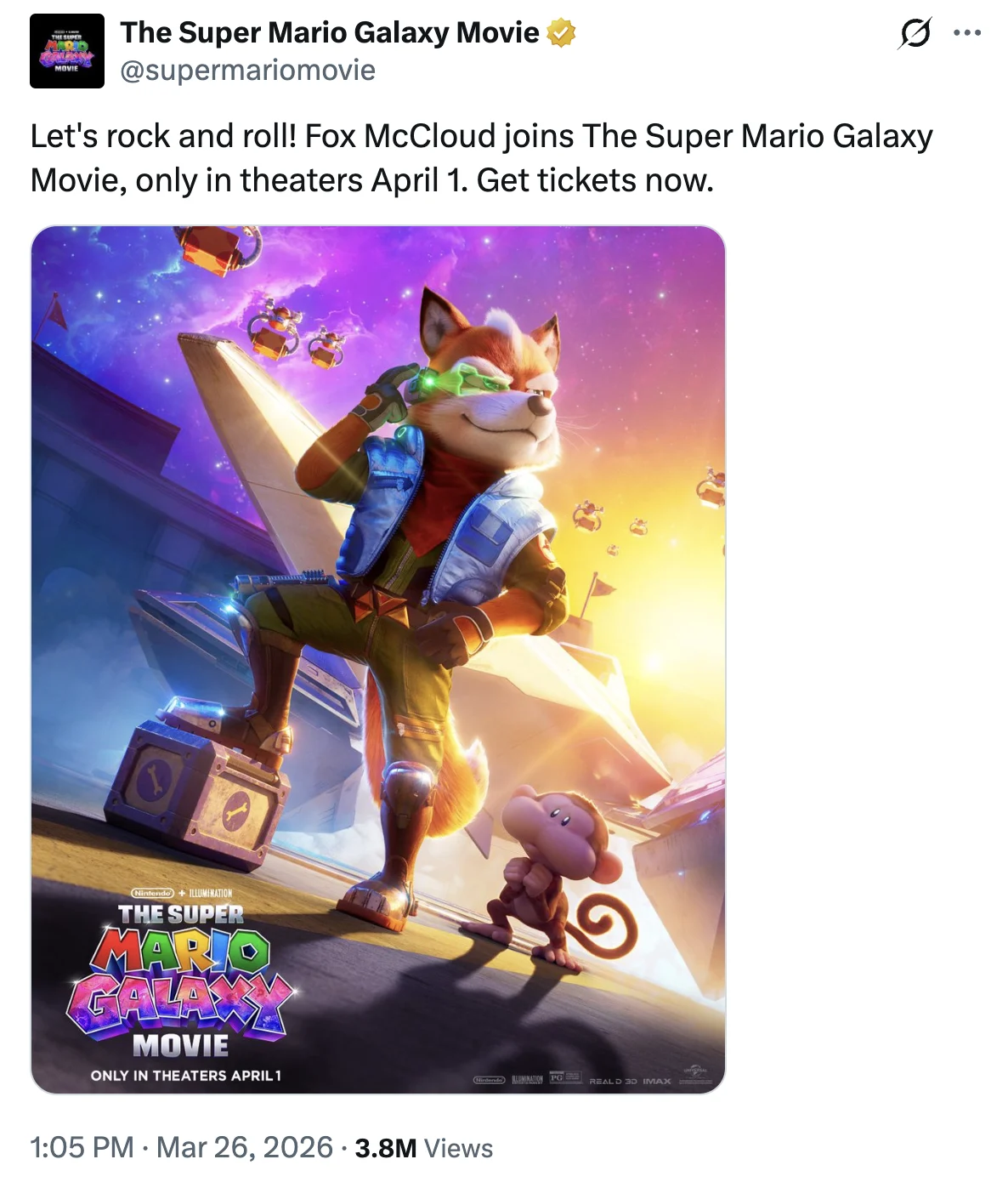 Nintendo Spoils Fox McCloud’s Appearance In The Super Mario Galaxy Movie Days Before Release
