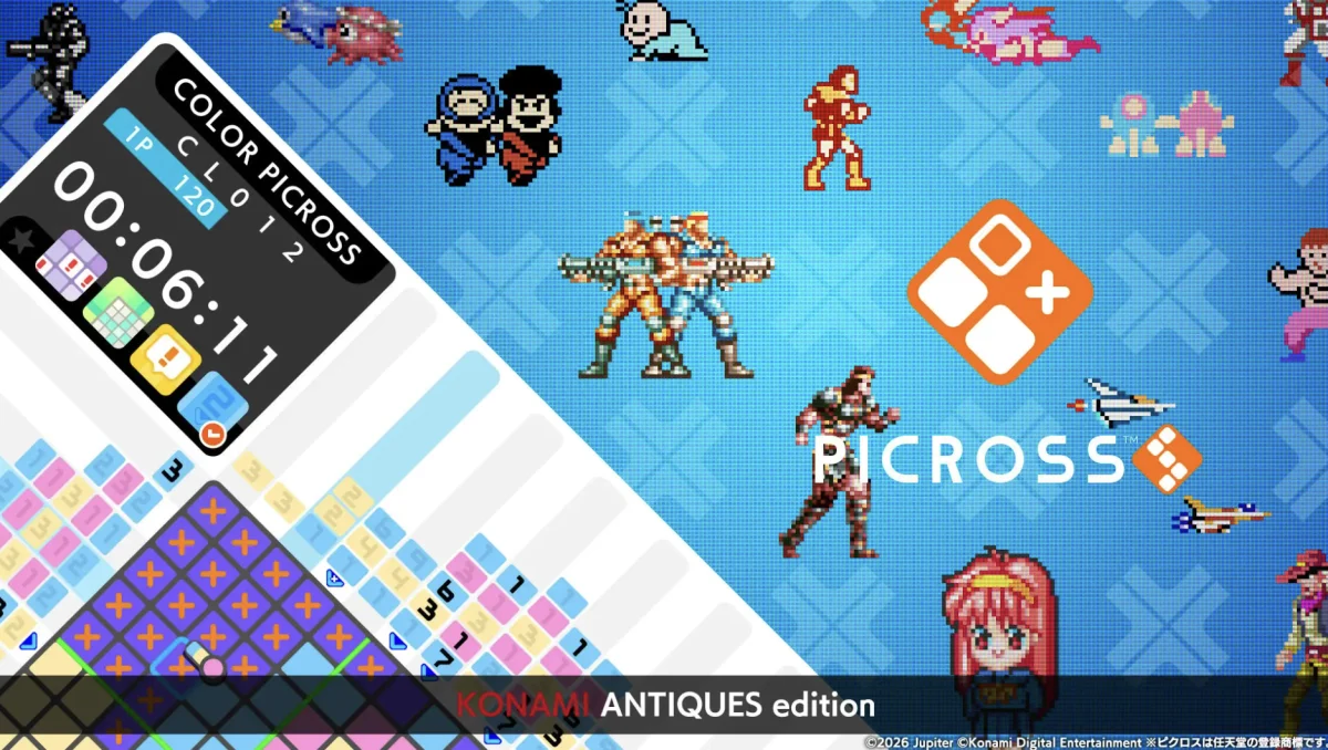 Picross S Konami Antiques Edition Brings Classic Puzzle Action to Nintendo Switch and Introduces Mouse Mode for Successor Hardware