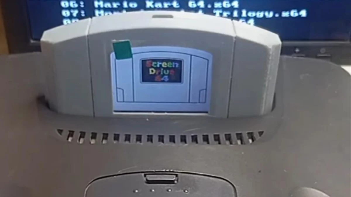 David Brito Unveils ScreenDrive 64: A Nintendo 64 ROM Cartridge Featuring Integrated Dynamic Game Label Display