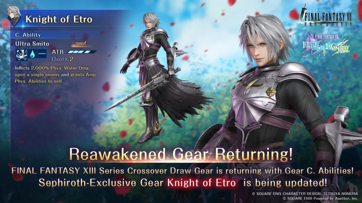 FFXIII Costumes and Weapons Return to FFVII Ever Crisis.