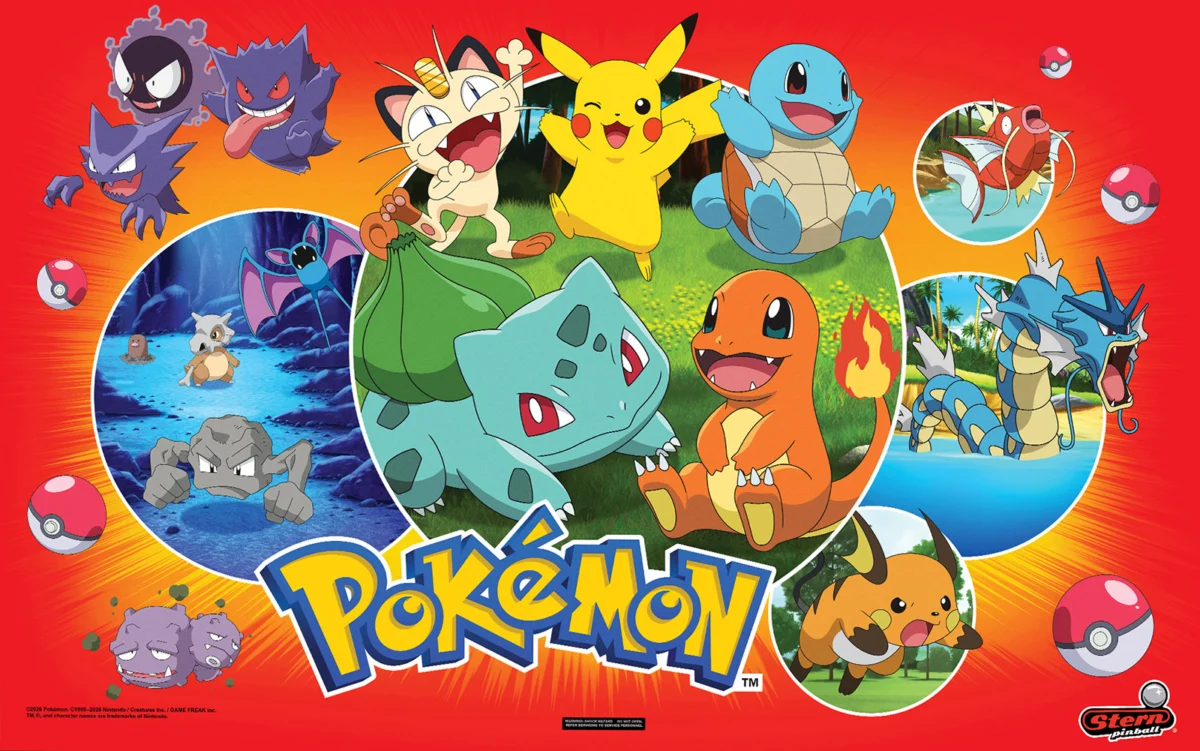 Pikachu, Charmander, and the Quest for the Golden Ball: Stern Pinball Unveils Highly Anticipated Pokémon Pinball Machine