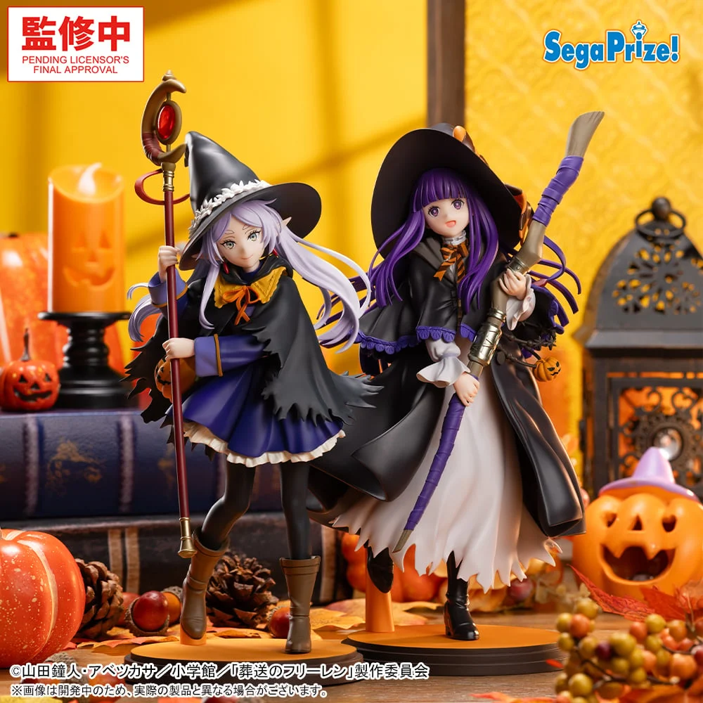 Frieren and Fern Dress as Witches in Halloween Figures.