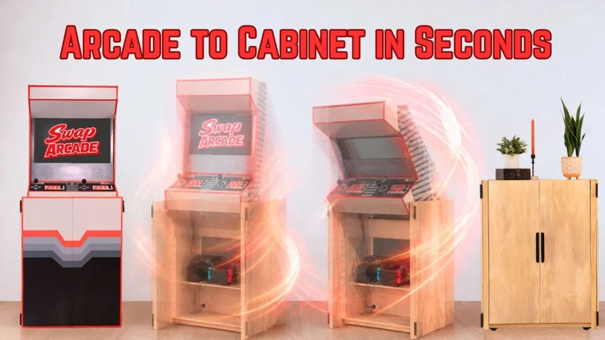 The Swap Arcade: A Groundbreaking Innovation Merging Retro Gaming Nostalgia with Modern Home Aesthetics