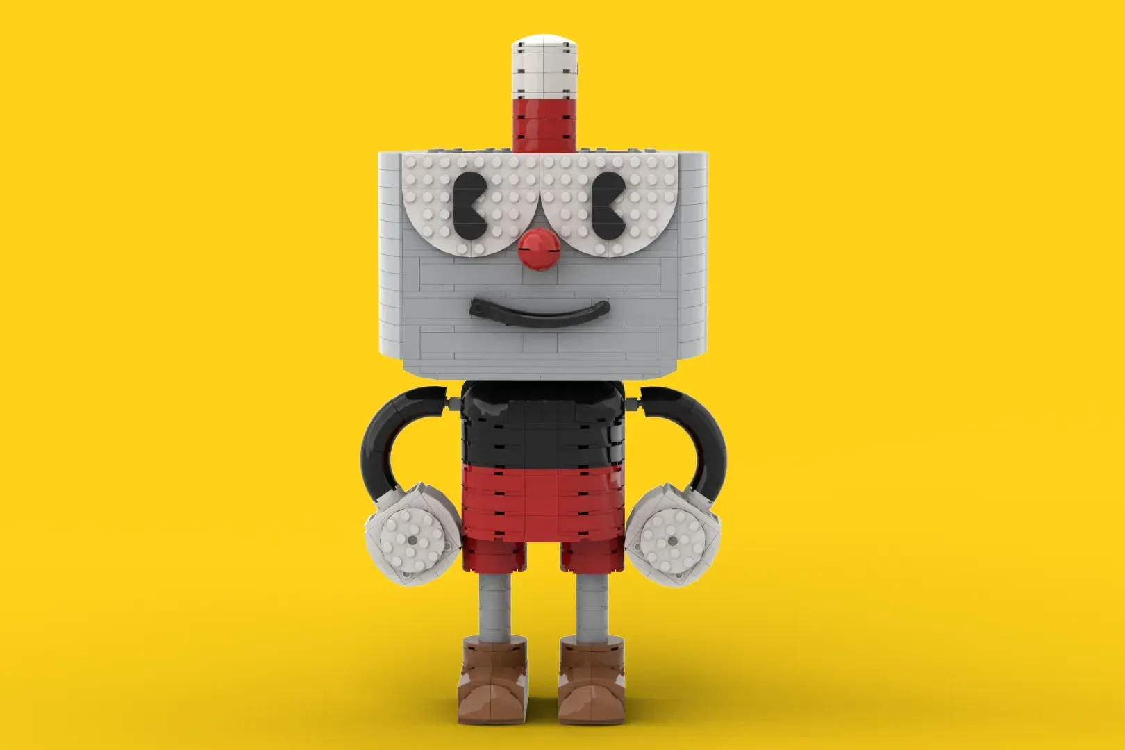 Cuphead and Mugman Take Center Stage in a New LEGO Ideas Project, Capturing the Iconic Title Screen Aesthetic