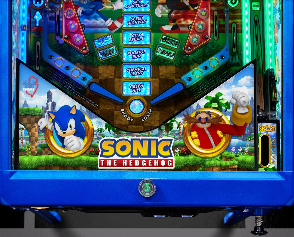 Jersey Jack Pinball Unveils Twelfth Release: Sonic the Hedgehog Pinball Machine