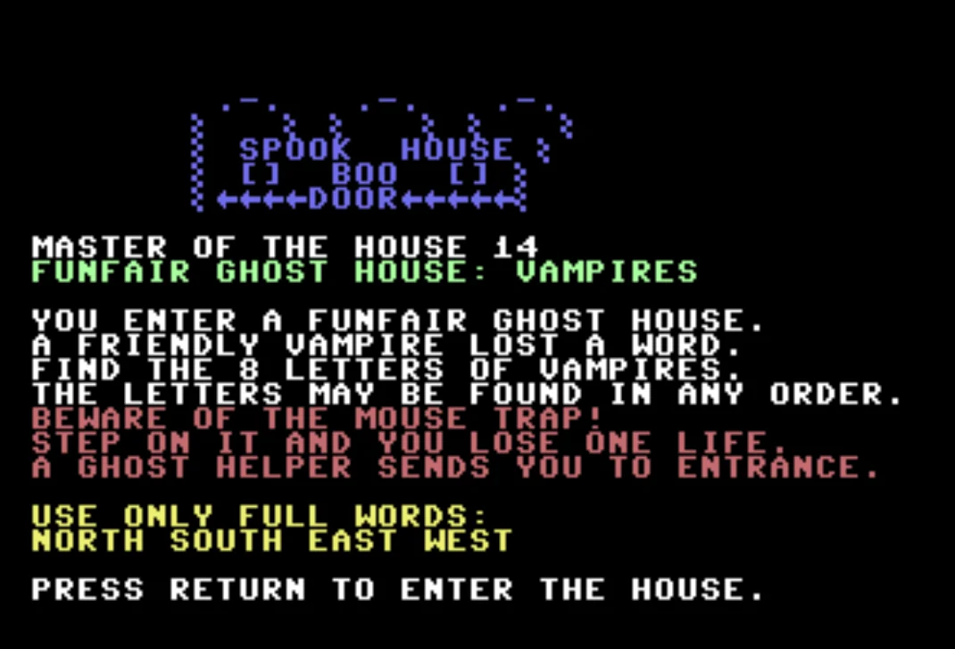 Master of the House 14: Ghost House Unleashes Retro Horror on the Commodore 64