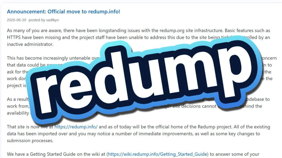 Redump.info Establishes New, More Secure Digital Home to Bolster Video Game Preservation Efforts