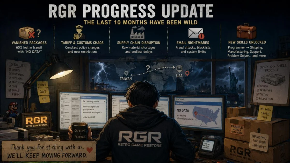 Retro Game Restore Navigates Protracted Delays Amidst Unprecedented Global Supply Chain Disruptions