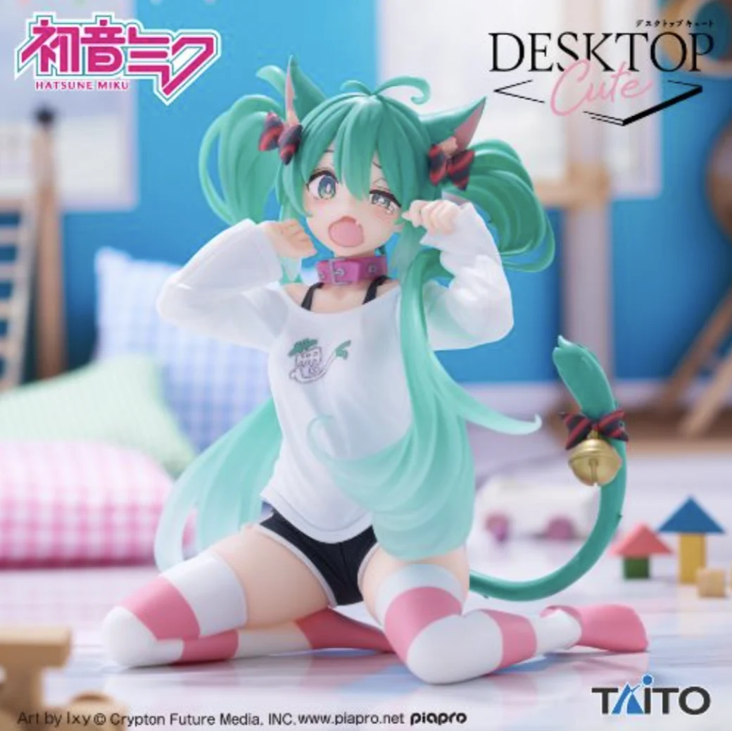 Taito Brings Back the Hatsune Miku Desktop Cute Cat Girl Figure Again.