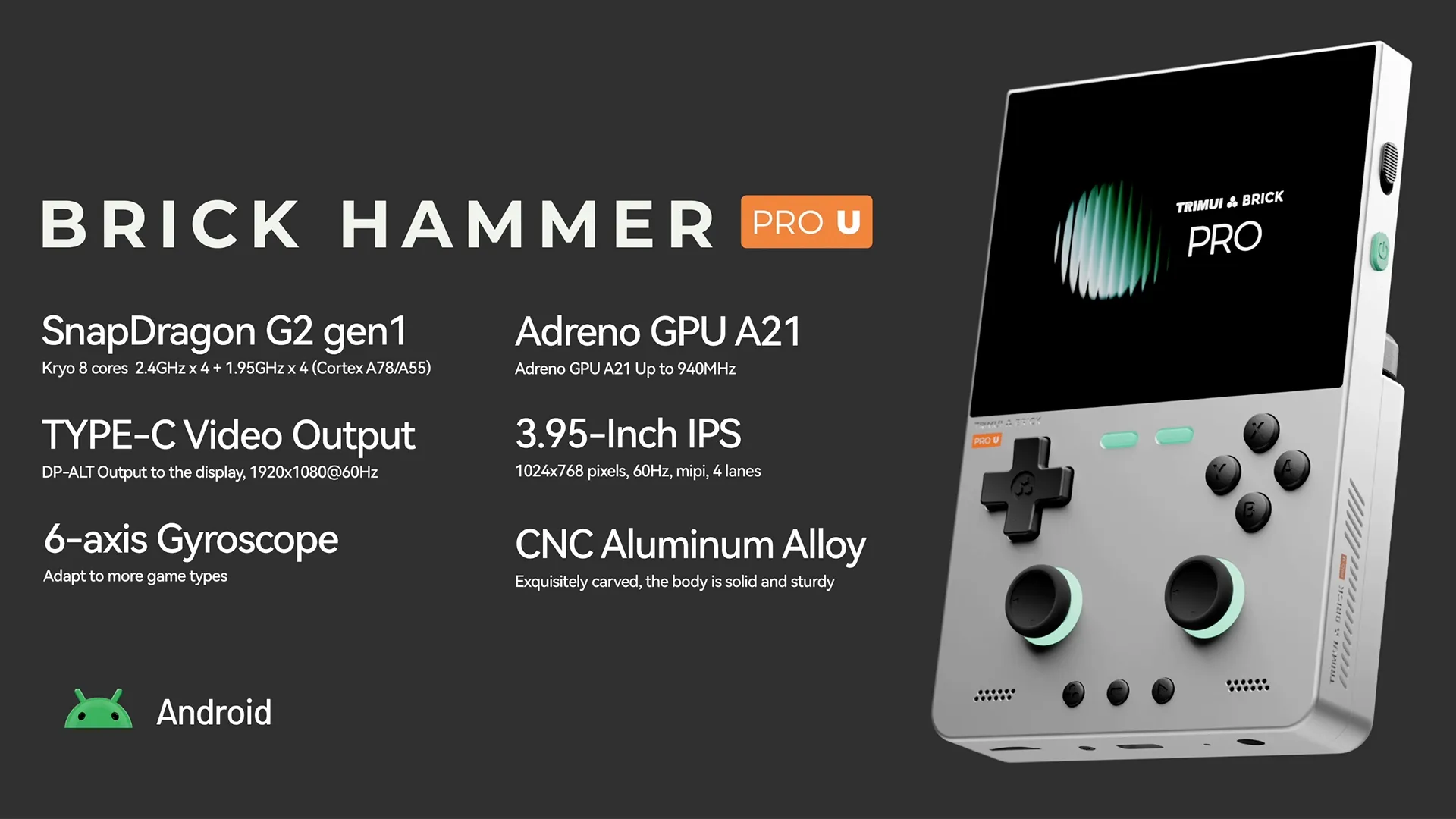 TRIMUI Unveils Two New Handheld Consoles: The Premium Brick Hammer Pro U and the Budget-Friendly Brick Hammer Pro
