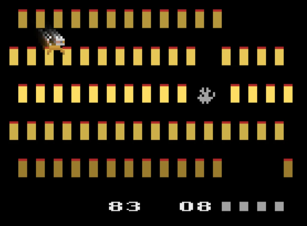 Cat Games (2025) by artefacto for Atari 2600.