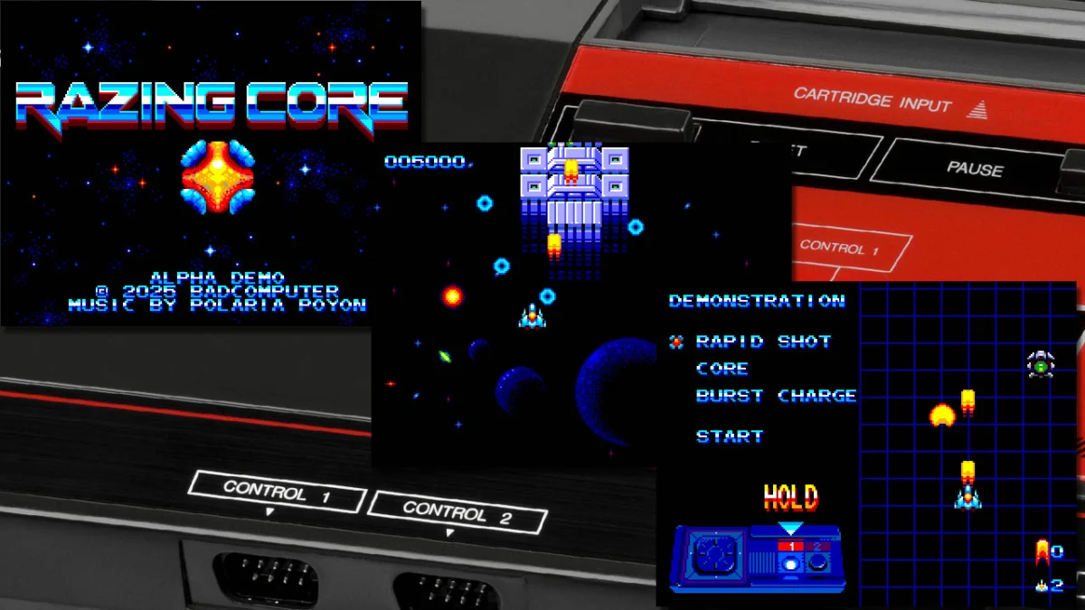 New Retro Shooter Razing Core Launches for the Sega Master System Bringing Fresh Content to 8-Bit Hardware