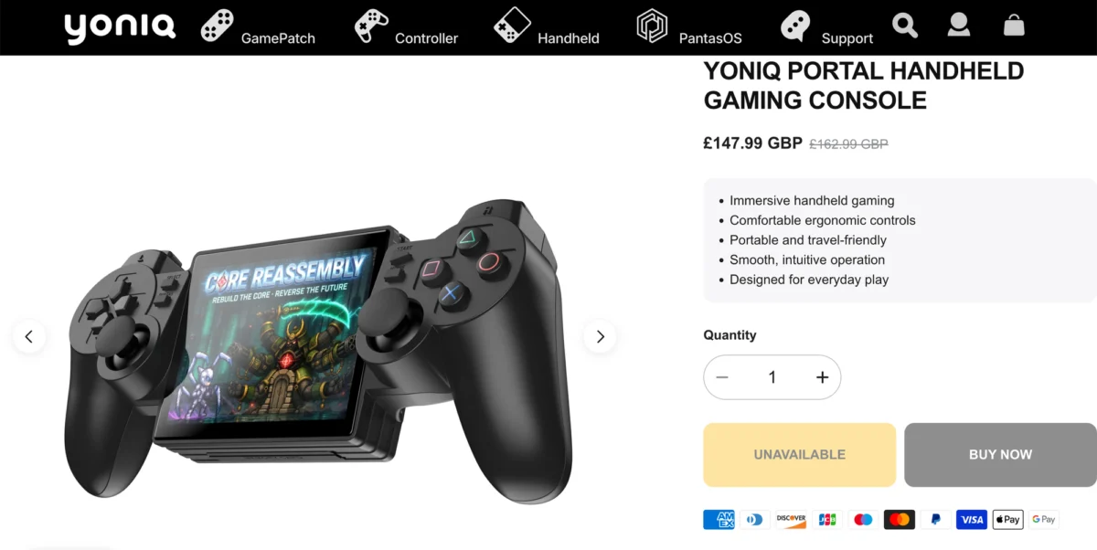 Yoniq Lists PlayStation-Themed Portal Handheld Online with $199 Price Tag Ahead of Anticipated Pre-Order Window