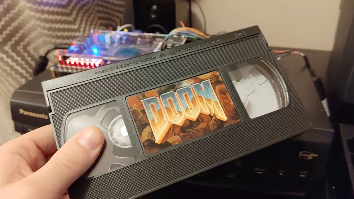 Tech Modder Successfully Ports Classic Video Games to VHS Tapes Using Custom FPGA and MCU Hardware